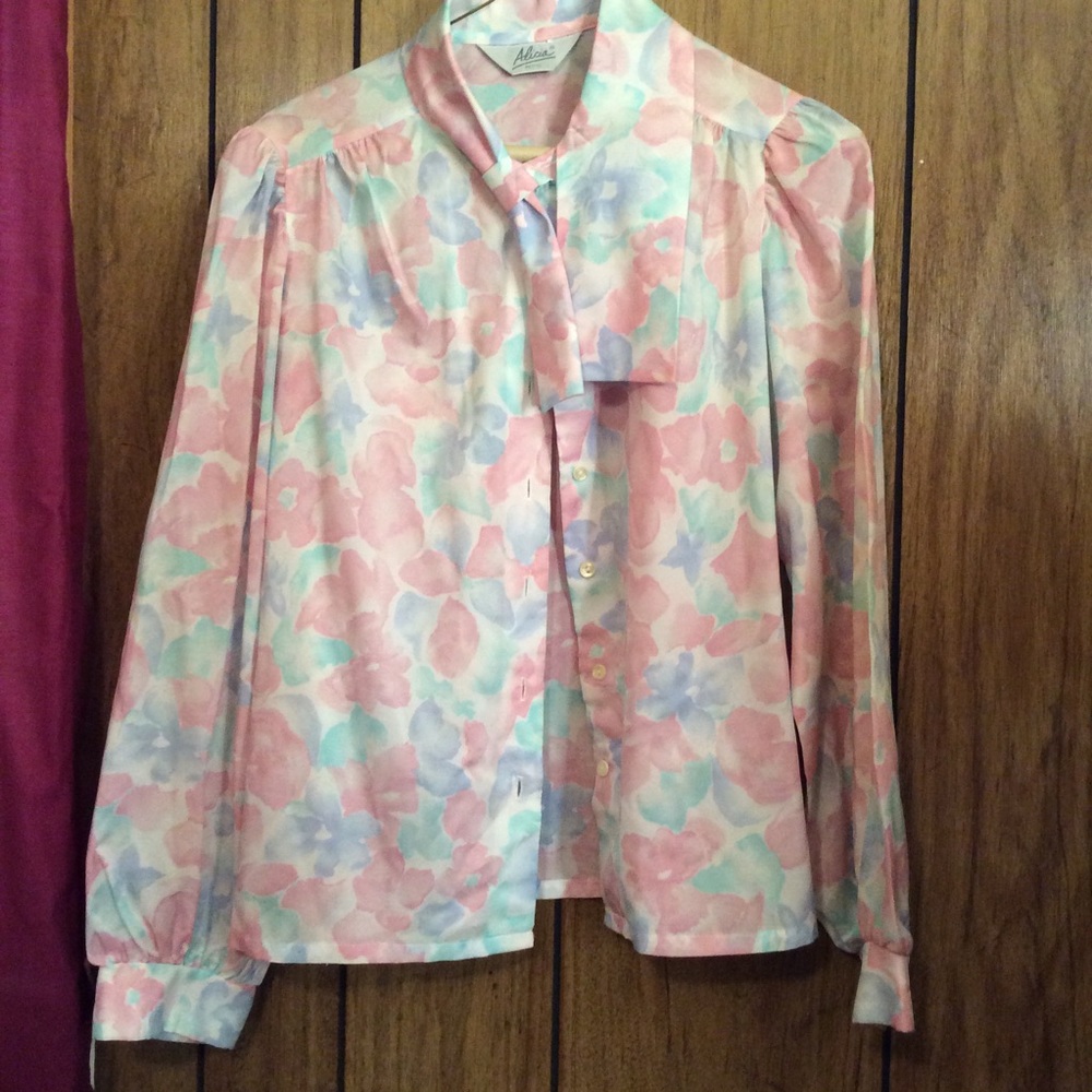 Vintage Small Women’s Alicia Petite Floral Blouse